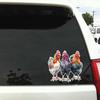 Farm Chickens Car Stickers Waterproof Vinyl Decals Auto Body Window Bumper Decor Motorcycle Helmet Stickers TM197