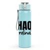 1PC Chaos Coordinator Text Logo 750ml Color Plastic Sports Water Bottle Leakproof Flip Straw Lid Suitable for Sports Office Home Use