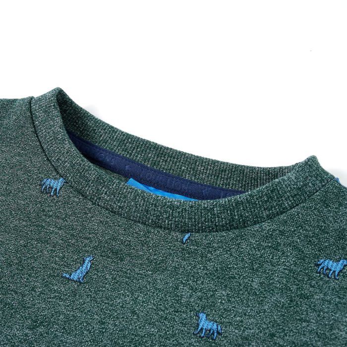 Sweatshirt pour enfants vert foncé mélange 92/104/116/128/140