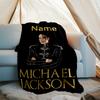 Personalisierte Decke mit individuellem Namen - Michael Jackson Druckdesign, Decke für Sofa, Bett, Reisen, Camping - Weich und Warm, Tolles Geschenk