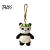 Plush Bag Charm Cat Panda Doll with Watermelon Hat, Cute Soft Stuffed Animal Unique Toy Toy, Charm, Gift for Kids Girls Home Decor Decorative