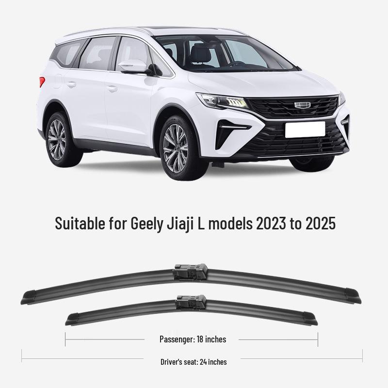 Geely Jiaji L 25   HD Silent Frameless Wiper for 23-Year Models Geely Jiaji L 2023-2025 Set (Front Wipers)