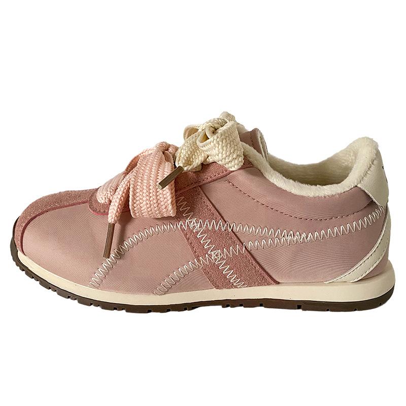 

A9880 латексная стелька/пара шнурков кроссовки Форрест Гамп женские легкие 2024 зимние бархатные спортивные кеды хлопковая обувь 35