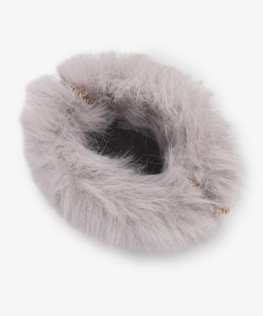 Afternoon Tea Living JQ06 Glitzer Kunstpelz Smartphone Umhängetasche, Grau