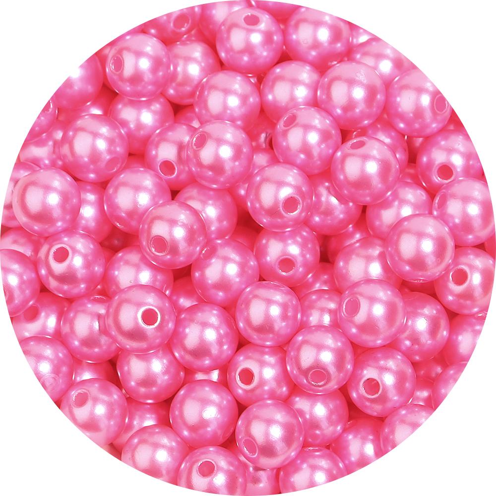50-1000pcs/Lot 3/4/5/6/8/10/12mm Round Acrylic Plastic Beads ABS Imitation Pearl Beads Loose Spacer Bead For Jewelry Making