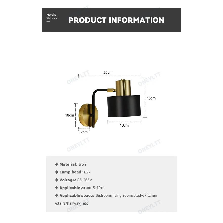 LED Wall Light Bedroom Bedside Wall Lamps Living Room Study Corridor Home Wall Lamp Modern Simple Home Decoration Light  Fixture