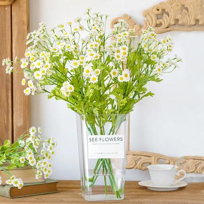 30 Einzelne Kamillen-Simulationsblume Gänseblümchen-Bouquet Wohnzimmer Künstliche Gänseblümchen-Dekoration Trockenblume Blumendekoration