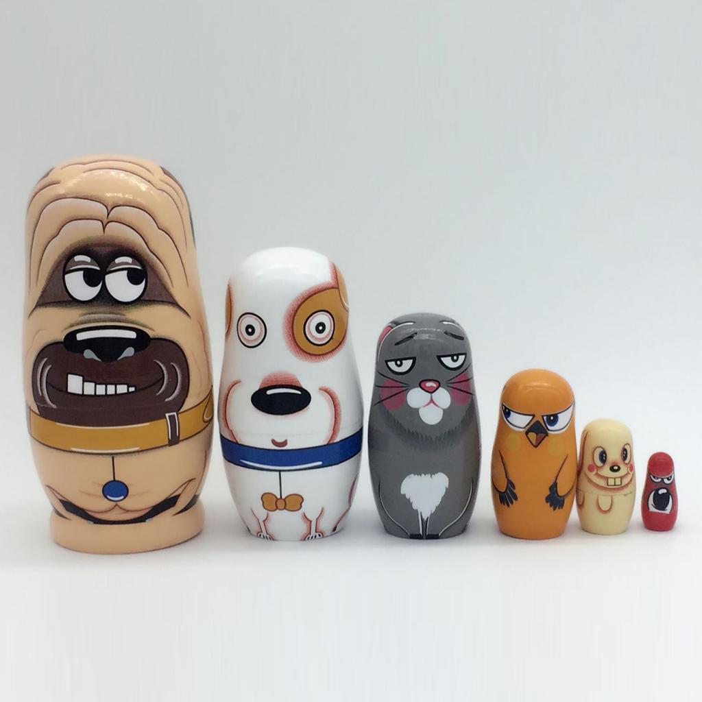 

6 шт. ручная роспись дерева русские матрешки Матрешка детские деревянные игрушки