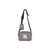 New MLB Monogram Collection Polyester Combo Bag Shoulder Bag Crossbody Bag Regular Women's Gray 32BGDC011-50L