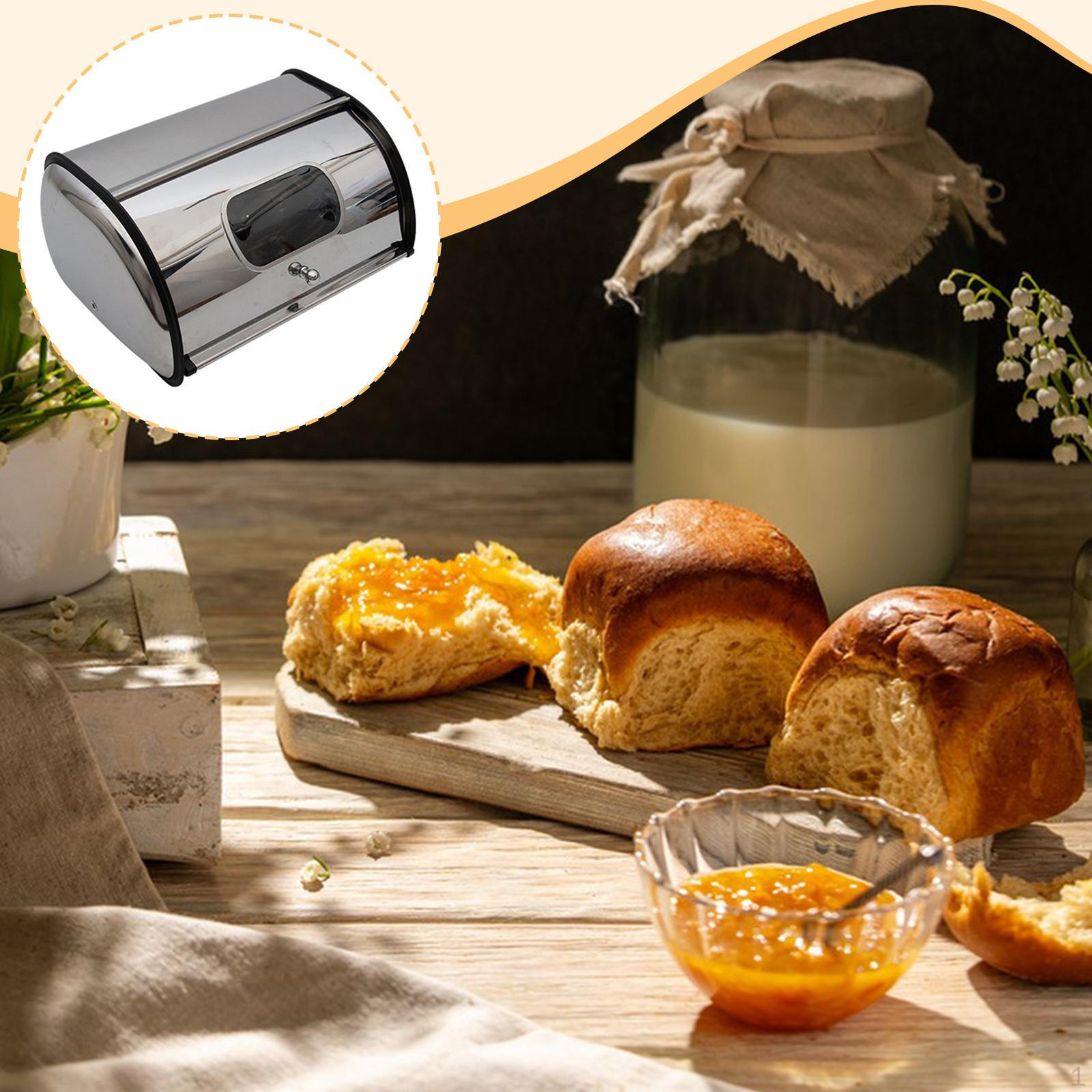 

Хлебница с рулонной крышкой, коробка для хранения хлеба на кухонной столешнице для фермерского дома S