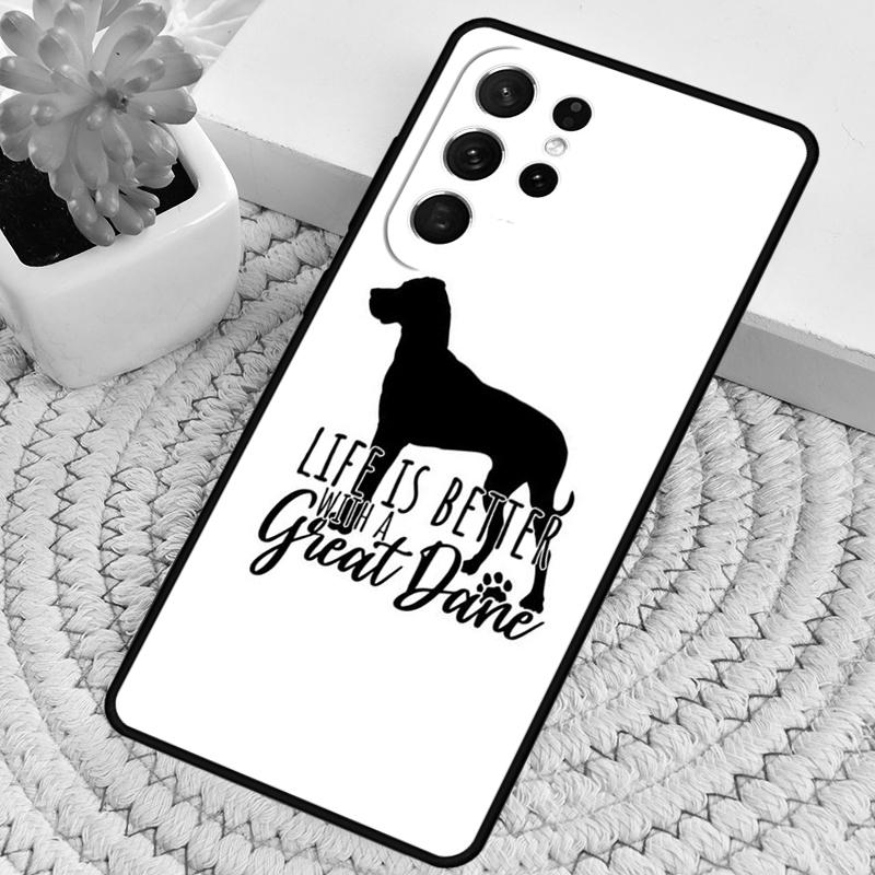 Great Dane Dog Puppy Silicone Phone Case For Samsung Galaxy Note 10 Pro S26 S25 S24 S23 S22 S21 Plus S25Ultra Capa Cover