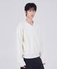 GLW Minimal V-Neck Crop Knit Ivory