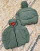 Men's Army Green Hooded Cotton Jacket - Warm, Thick Winter Outerwear 2025