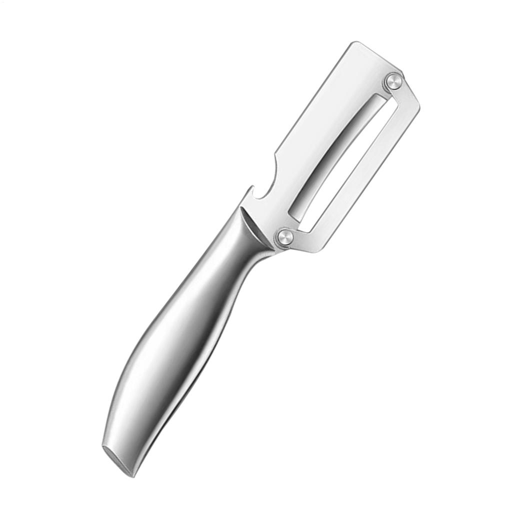 Vegetable Peelers For Kitchen Stainless Steel Multifunctional Veggie Scraper With Bottle Opener Durable Fruit Peeler For Potato