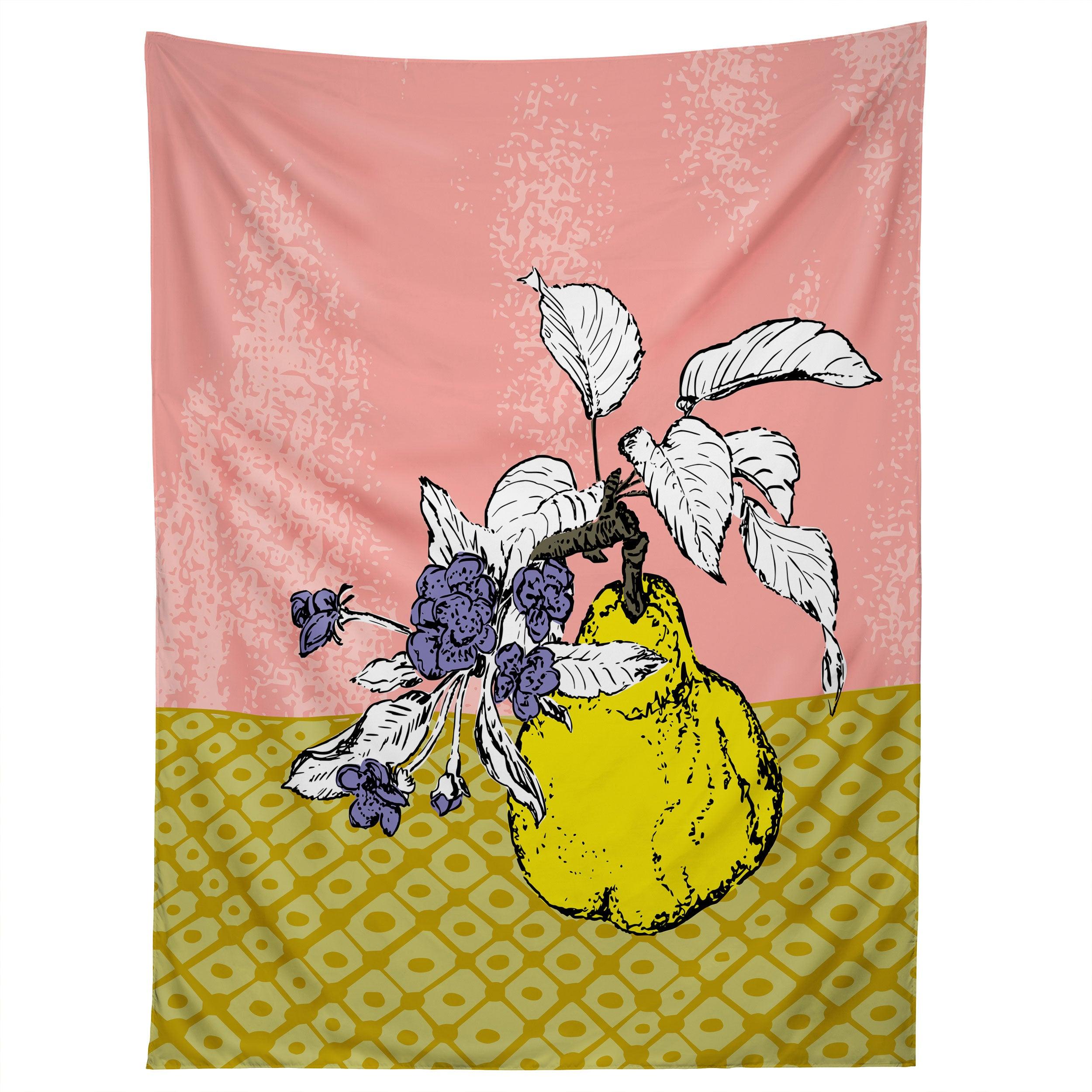 SUPER FRUITS PEAR tapestry 75x100