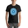 Boho Mandala In Monochrome Blue and White T-Shirt Graphic T Shirts Designer Shirts Basketball Graphic Tees Mens T Shirts