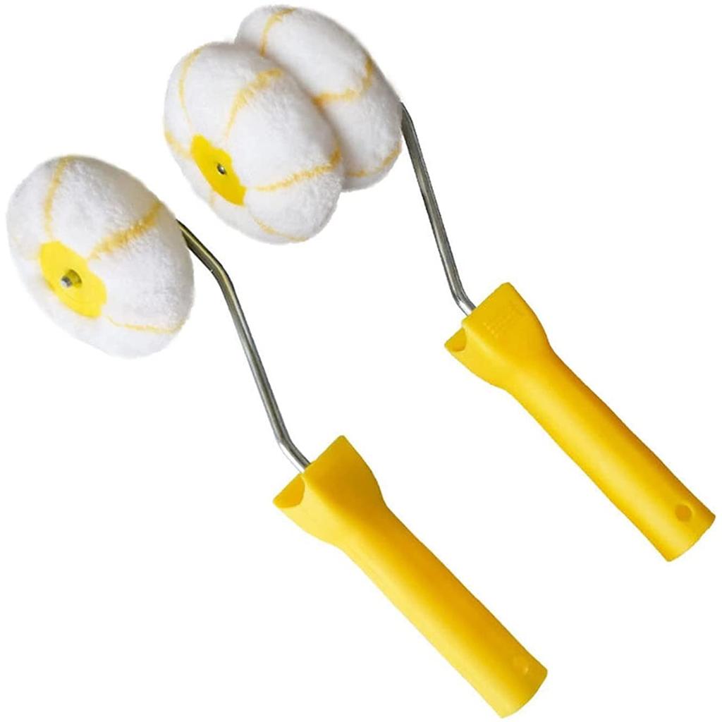 Dual Purpose Paint Roller Paint Edger Roller Brush Home Paint Brushes for Painting Inside & Outside Corners of Walls
