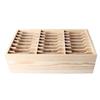 24 Fächer Holz Desktop Aufbewahrungsbox Handy Management Organizer Büro Meeting Ablage Multi Rack