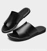 2025 New Designer Men Genuine Leather Slipper Summer Fashion Slides Simple Sandals Comfortable Cool Beach Shoes