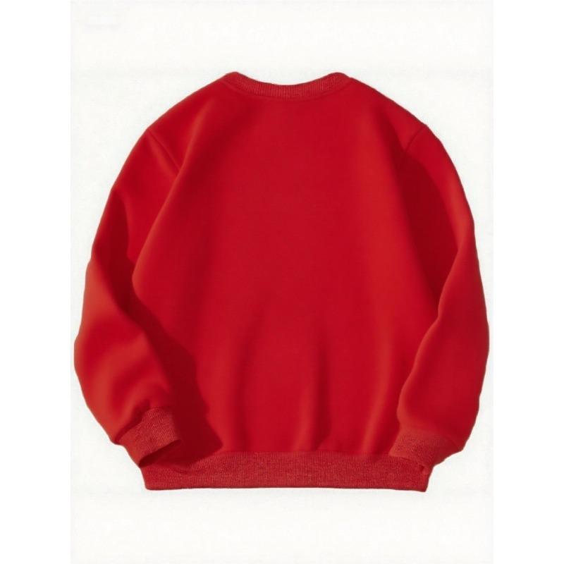 European Sizes Kid's Round Neck Sweatshirt/Bow/Heart/Casual Hoodie/Sports Events/Soccer/Music/Letters/Fashionable Random Print Top