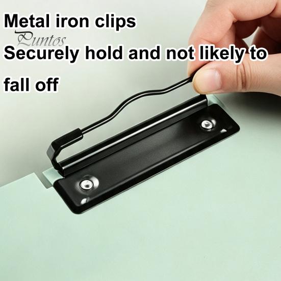 Hard Plastic Writing Pad for Students Folder Clipboard with Metal Clip, Multipurpose A4 File Vertical Stand Notes Folder, Lightweight Memo Document