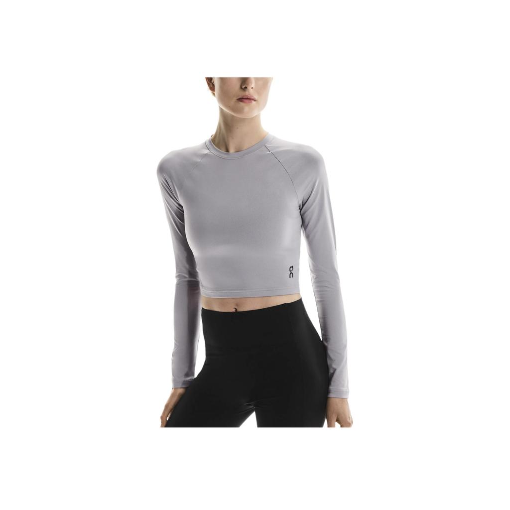 On Studio Lg Sleeve Crop Breathable Sports T-Shirt Women Tops 1WF12430174