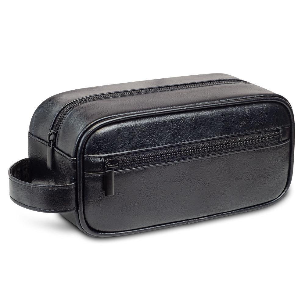 Leather Men's Travel Toiletries Bag High-end Outdoor Portable Makeup Bag Waterproof Portable Travel And Business Storage Bag