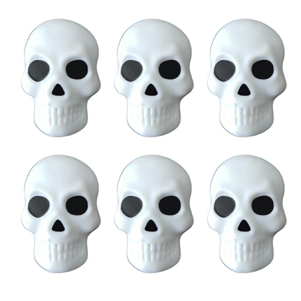 

6 Piece Luminous Skull Door Handle Covers Glow in Dark Plastic Handles for Cabinets Wardrobes Drawers Home Accessories China Mainland