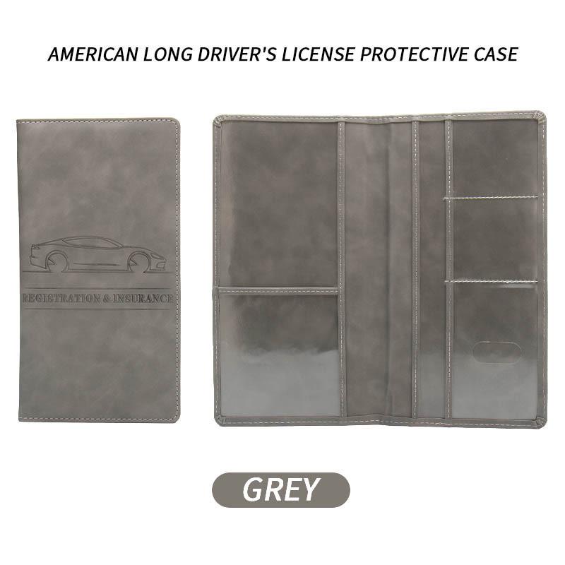 Leather Car Insurance & Driver's License Holder - Multifunctional, Long-Lasting Wallet