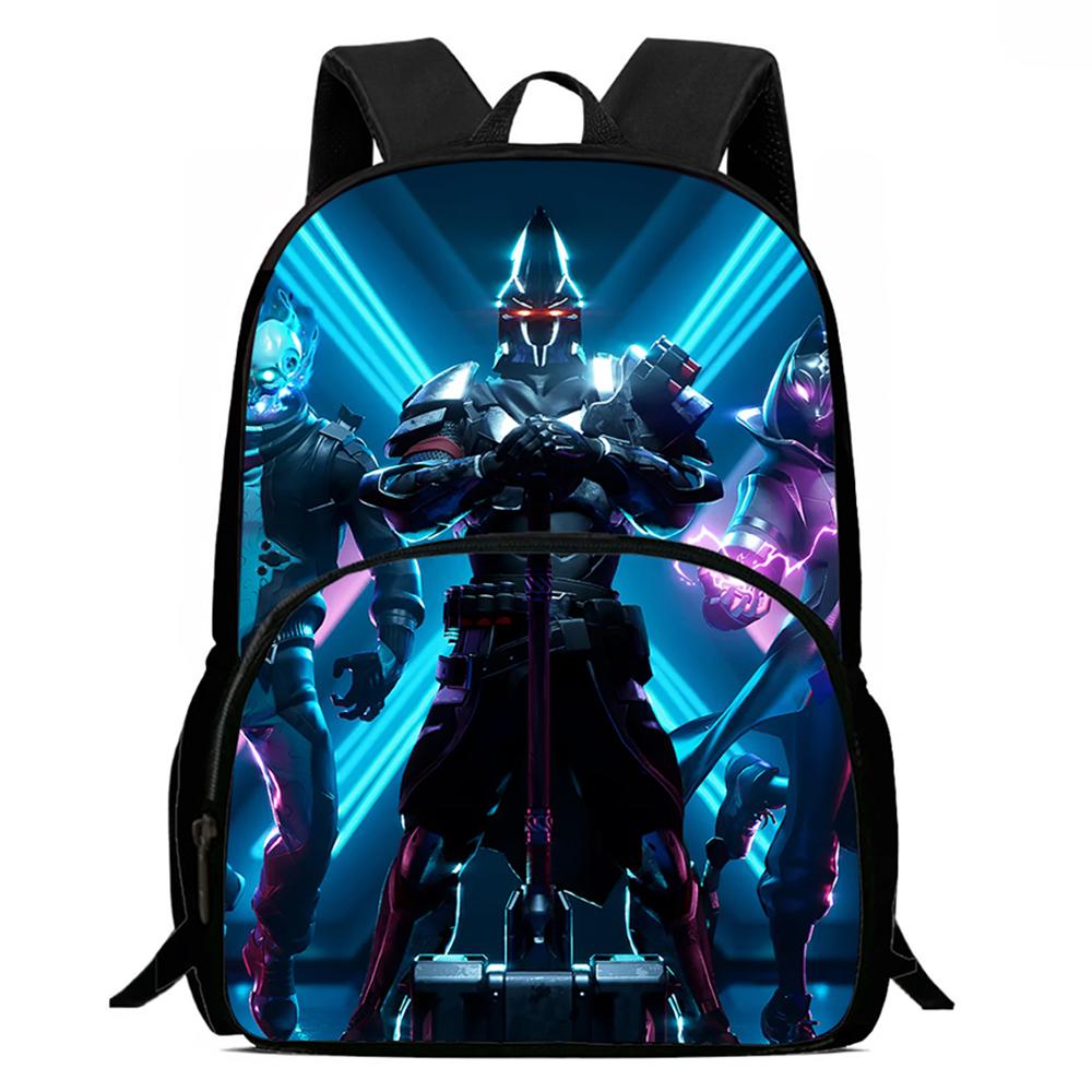 FORTNITE Cartoon Lightweight Kids Backpack, Adjustable Shoulder Strap & Front Pocket, Unisex Boys & Girls Age 5-10