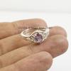 Oval Amethyst Ring: Minimalist 925 Sterling Silver February Birthstone Ring