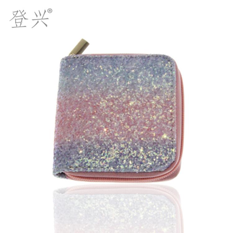 Neues Laser-PU-Kurz-Kleinportemonnaie, Schüler-Kindertasche, D-System mit Bildern und Mustern