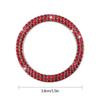Car One-Click Engine Start Stop Switch Button Cover Double Crystal Rhinestone Sticker Ignition Start Switch Protector Ring