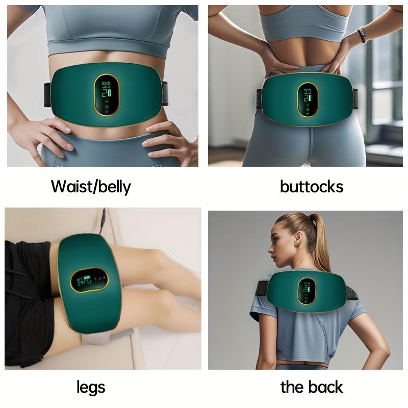 Rechargeable Abdominal Massage Belt, Full Body Massager, Portable Electric Massager for Fitness, USB Charging, for Home, Office