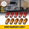 Amber Red RV LED Trailer Truck Clearance Side Marker Light For Boat Marine 10PCS