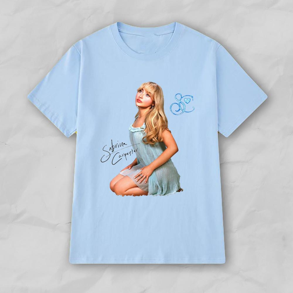 SABRINA CARPENTER - SHORT N' SWEET Gift For Fan All Blue Size Shirt Unisex T-Shirt