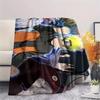 Anime Naruto pattern Flannel Blanket, High quality Comfortable for All Seasons, Home Decor, Warmth and Comfort, Perfect for Gifts.