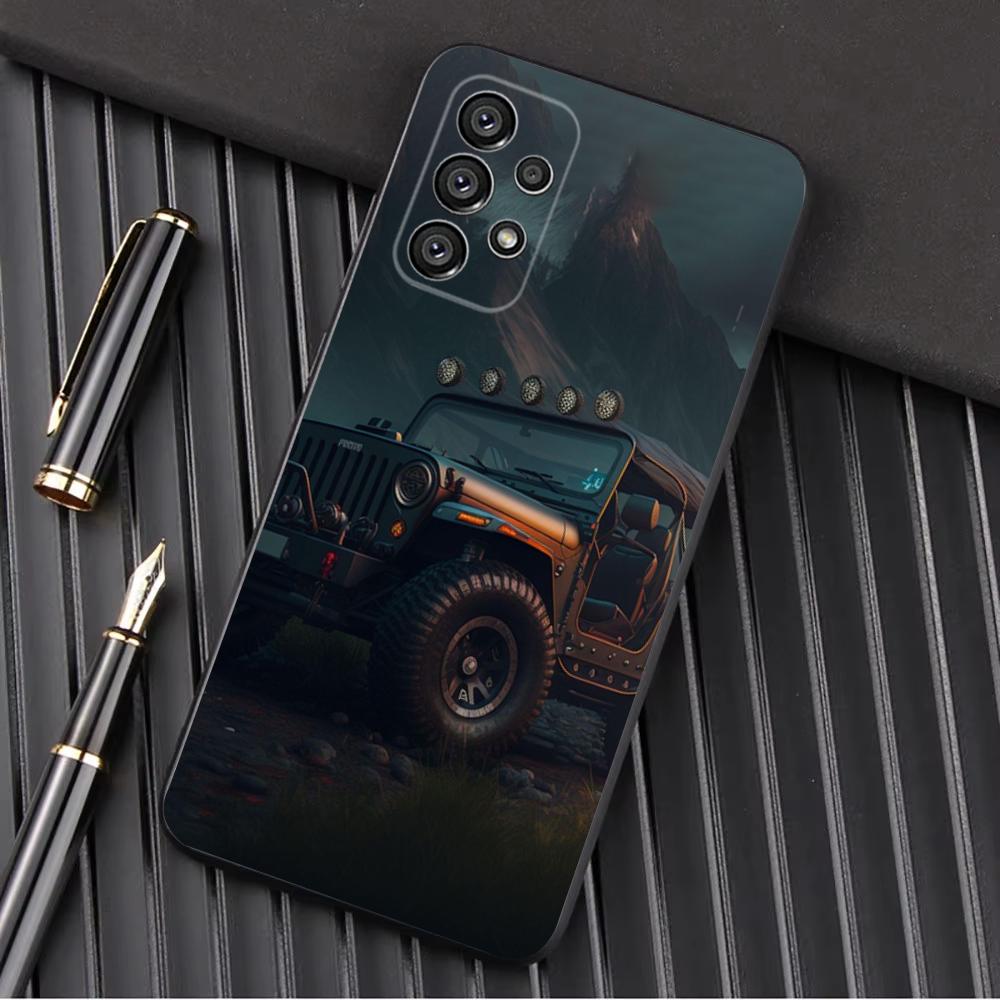 J-Jeeps off road SUV Phone Case For Samsung Galaxy A13,A21s,A22,A31,A32,A52,A53,A71,A80,A91 Soft Black Shell