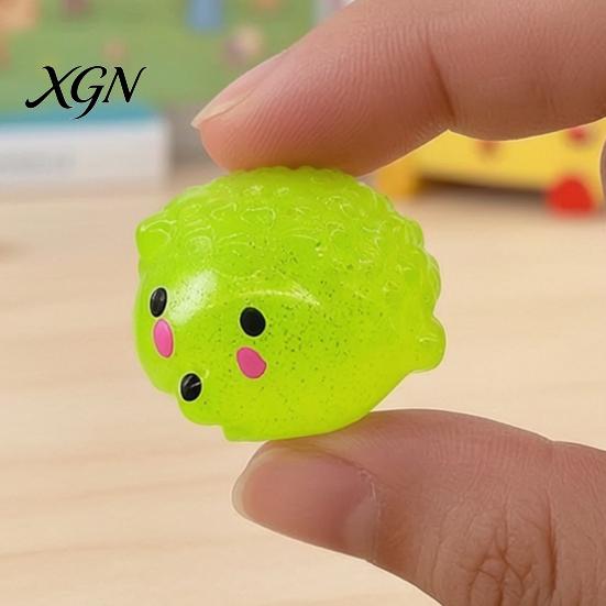 Decompression Toy Mini Glitter Animal Squeeze Toy, Whale Hedgehog Dolphin Crab Rabbit Pinch Anxiety Relief Stretchy Stress Ball, Party