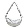 Trendy Soft Pu Dumpling Shoulder Bag For Everyday Use With Wide Comfortable Strap