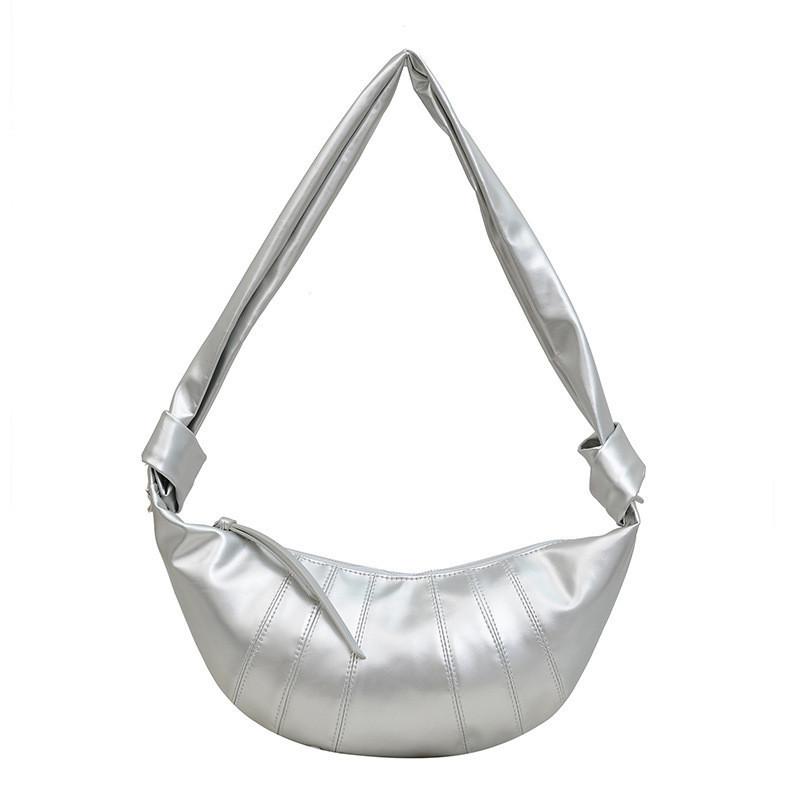 Trendy Soft Pu Dumpling Shoulder Bag For Everyday Use With Wide Comfortable Strap