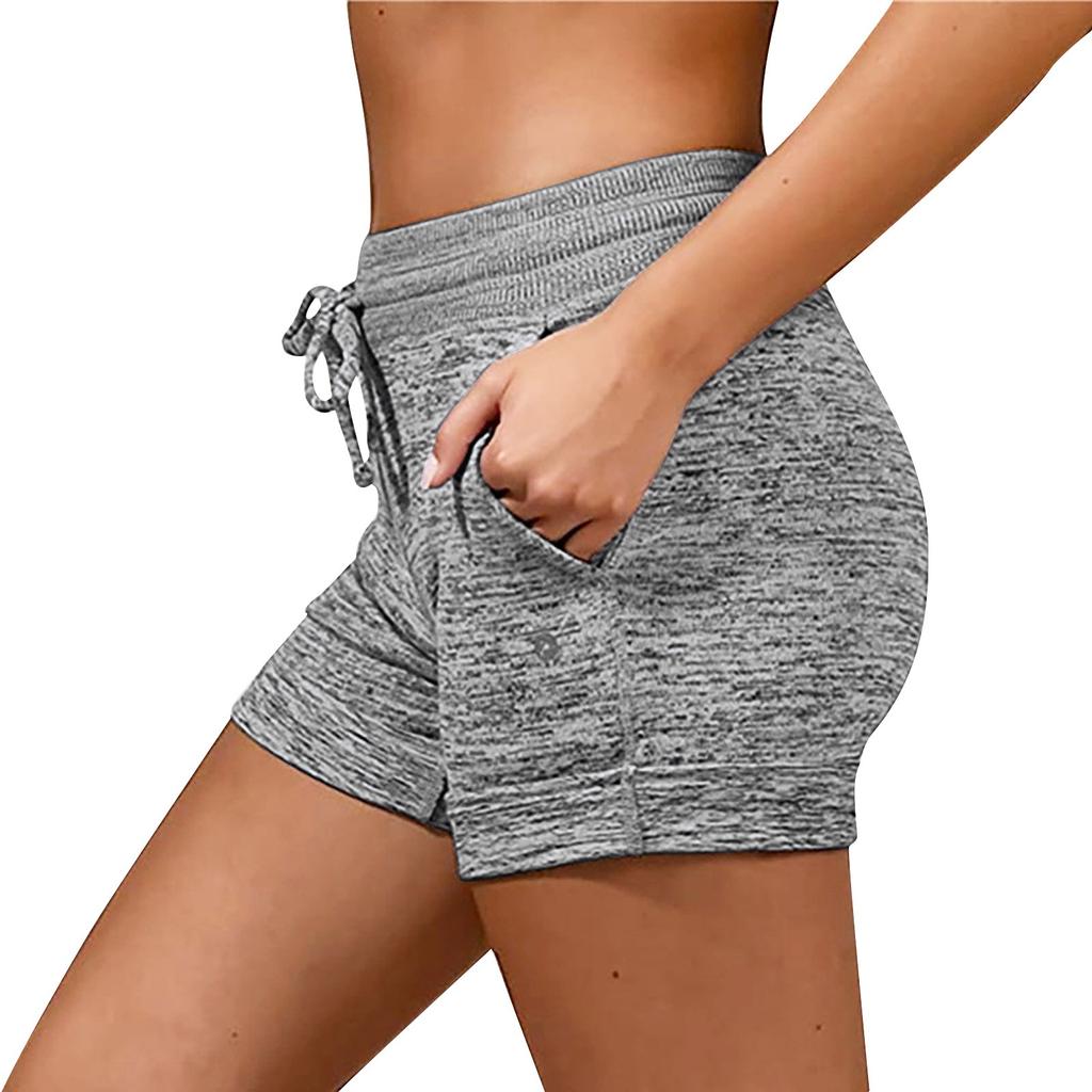 Damen Unterzieh-Schnelltrockenshorts Yogahose Sport Hüfthebende Bodybuildinghose Hohe Taille Elastische Yogahose