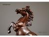 Ebony Wood Horse Carving: Solid Wood Ornament for Success - Handcrafted Home & TV Cabinet Decoration, Opening Gift