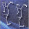 Valance Clips 10pcs 2.5inch Clear Plastic Hidden Retainer Holder Clip for Window Blind Valance,Horizontal Faux & Wood Blinds Parts