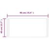 Vidaxl Lustro Łazienkowe Z Led, 40X90 Cm