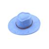 Niche suede upturned top hat French ethnic style hat high-end denim top hat