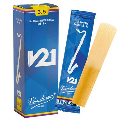 Vandoren Bassklarinette Rohrblatt V21 Hart 3-12 5 Stück
