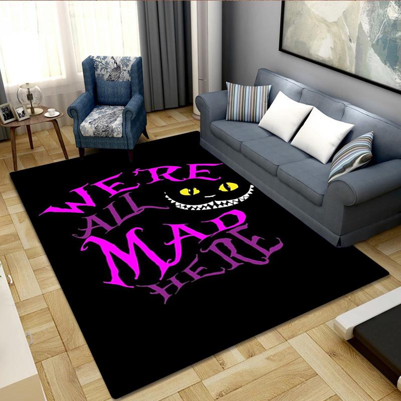 Cheshire Cat Rug Carpet Office Decorative Carpet For Living Room Bedroom Door Mat Floor Rug Computer Chair Area Rug