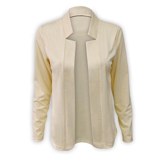 Blazer da Donna a Maglia Aperta Cardigan Monocolore Vestibilità Slim Maniche Lunghe Caldo Capospalla da Lavoro Taglie Forti Cappotto Primaverile Abbigliamento Femminile