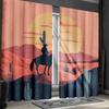 2pcs Retro Western Curtains   Farmhouse Cowgirl Blackout Window Drapes for Bedroom Living Room Decor